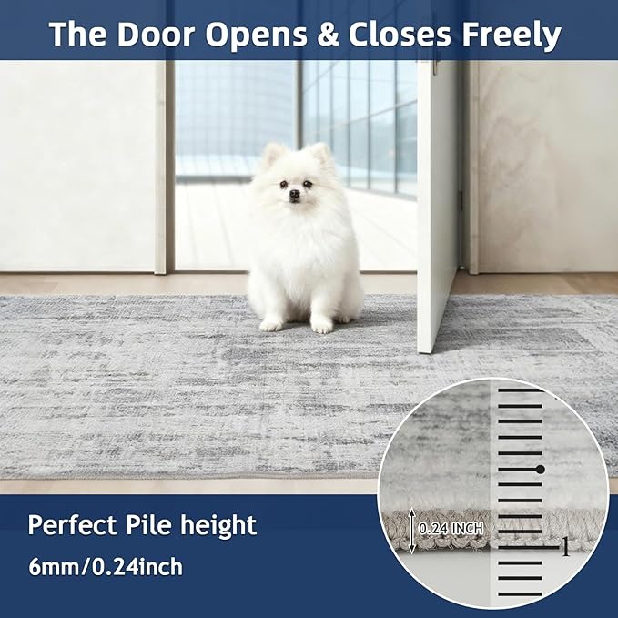 2.5x10 Washable Runner Rugs, 10 ft Runner Rug - Image 4