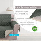 U-NICE HOME Reversible Sofa Cover Couch Cover - Image 4
