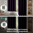 Simplebrand Ava BlackBerry Blackout Curtains - Image 6