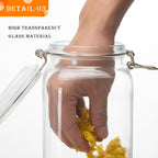 Large Glass Storage Containers with Airtight Lids 78oz 3 Pack