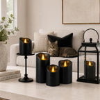 antizer Flameless Candles 9 Pack Outdoor Battery Candles with Remote Timer