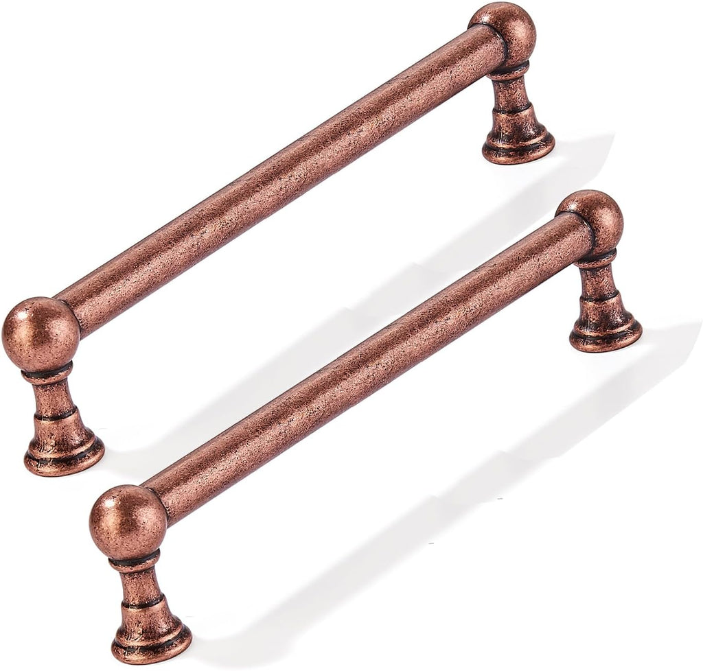 10 Pack 5 Inch Solid Kitchen Cabinet Handles Champagne Bronze Heavy Duty Cabinet Pulls Drawer Pulls Cabinet Hardware Kitchen Handles for Cabinets Cupboard Handles