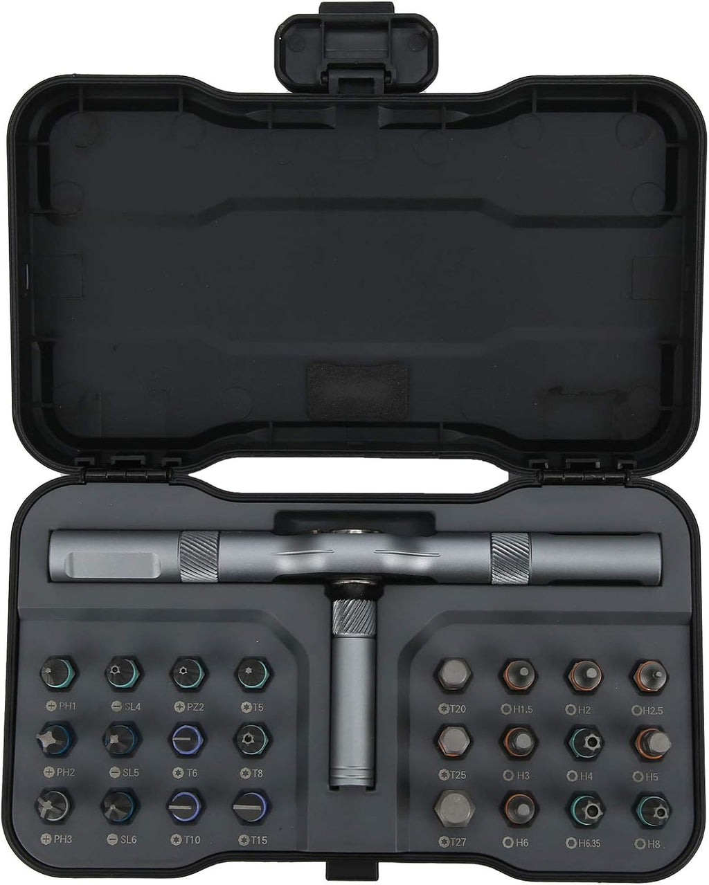24-in-1 Ratchet Screwdriver Set, Alloy Steel Bits, 58-Tooth