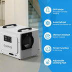 CADPXS 125 Pints Crawl Space Dehumidifier, Commercial Dehu with Drain Hose