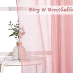 NICETOWN Sheer Textured Voile Curtains - Image 3