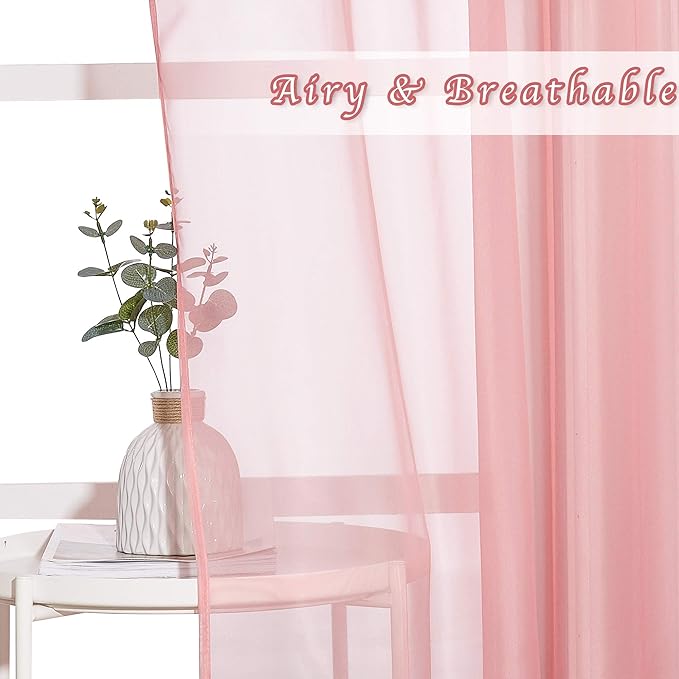 NICETOWN Sheer Curtains Extra Long 96-inch - Image 3