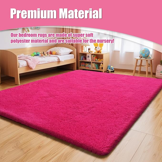 8x10 Fluffy Area Rugs for Living Room, Shag Area Rug for Bedroom, Soft Fuzzy - Image 8