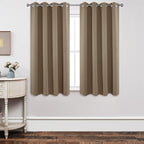 Joydeco Blackout Curtains 63 Inch Length 2 Panels Set, Thermal Insulated Long by JOYDECO