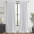 MIULEE 100% Blackout Linen Curtains by MIULEE