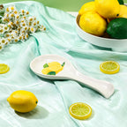 Ceramic Lemon Spoon Rest for Stove, Kitchen Counter and Coffee Bar