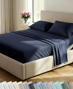 California Design Den Luxury 600 Thread Count Queen Sheets Set,Bright White