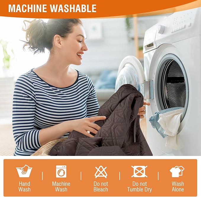 VANSOFY Waterproof Recliner Couch Covers, Sofa Covers 1-Piece Washable - Image 6