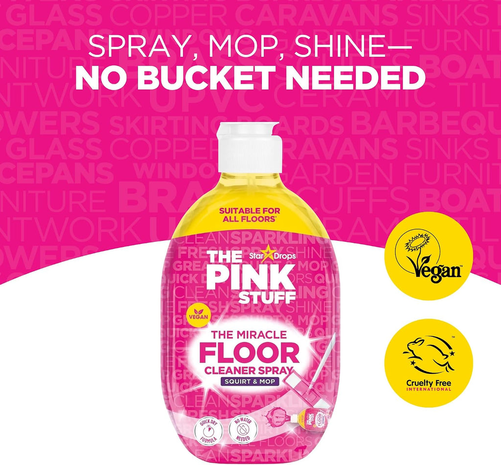 Stardrops The Pink Stuff The Miracle Floor Cleaner Spray 25 Fl Oz 2 Pack