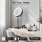 Lighted Makeup Mirror, 1X/20X Double-Sided Magnifying Vanity Mirror