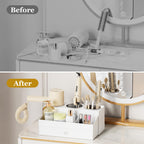 White Hot Hair Styling Tool Organizer with Drawer & 3 Cooling Cups