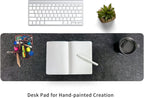 DAWNTREES Felt Desk Mat, Computer Mat for Desk, Dark Gray (36x12Inches)