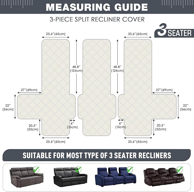 TAOCOCO Waterproof Recliner Sofa Cover Couch Cover - Image 5
