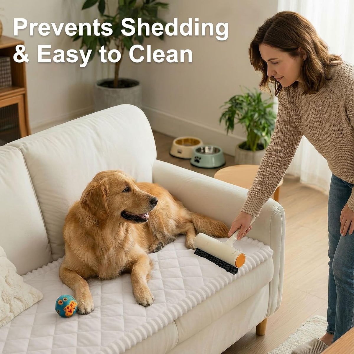Smiry Couch Covers for Dogs Washable, Non Slip Sofa Protector for Pets