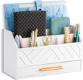 Desk Organizer with Drawer, Countertop Bill Mail Organizer and File Storage