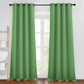 NICETOWN Forest Green Blackout Bedroom Curtains 96 inches Long, Grommet Thermal by NICETOWN