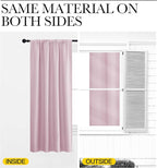 NICETOWN Blackout Curtains for Living Curtains, Baby Pink, 2 Panels, 42 by 72 - Image 5