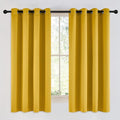 NICETOWN Room Darkening Gold Curtains 63 inch Length 2 Panels by NICETOWN