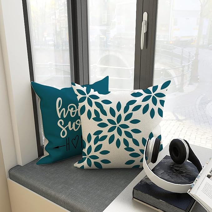 YCOLL Pillow Covers 18x18 Set of 4, Modern Sofa Throw Pillow Cover, Decorative - Image 3