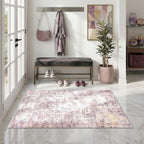 Abstract Area Rug 3x5 Ft Washable Rugs for Entryway Indoor