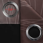 Estelar Textiler Brown and Teal Gradient Blackout Curtains - Image 7