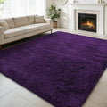 8x10 Fluffy Area Rugs for Living Room, Shag Area Rug for Bedroom, Soft Purple by yulidayang