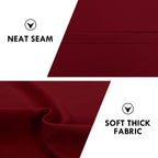 DWCN Blackout Curtains for Bedroom Living Room 42 x 63 Inch Long Burgundy