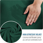 H.VERSAILTEX Real Velvet Plush 3 Piece Stretch Sofa Covers Couch Covers - Image 5