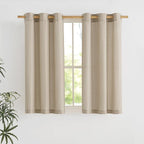 NICETOWN Angora Short Linen Curtains by NICETOWN