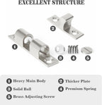 Alise Brass Double Roller Catch Cabinet Latches Door Catch 67mm,4 Pcs