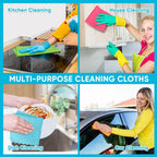 Orighty Microfiber Cleaning Cloth Bulk, 100 Pack Cleaning Rags, 12 x 11 in