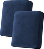 H.VERSAILTEX Velvet Stretch Couch Cushion Cover Plush Cushion Slipcover by HVERSAILTEX