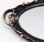 YCHMIR Vintage Mirror Small Wall Mirror Hanging Mirror 14.5 x 10 inchs Oval Brown