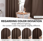 Deconovo Blackout Curtains, Thermal Insulated, W42 x L54 2 Panels, Back Tab - Image 6