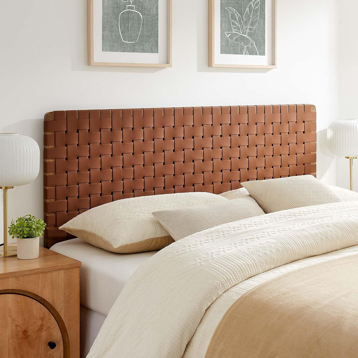 Modway Sparta headboards, Queen, Walnut Brown