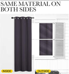NICETOWN Greyish Purple Blackout Curtains 54 inches Length - Image 5