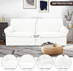 U-NICE HOME Stretch Couch Cover Sofa Cover Washable Sofa Slipcover Furniture - Image 3
