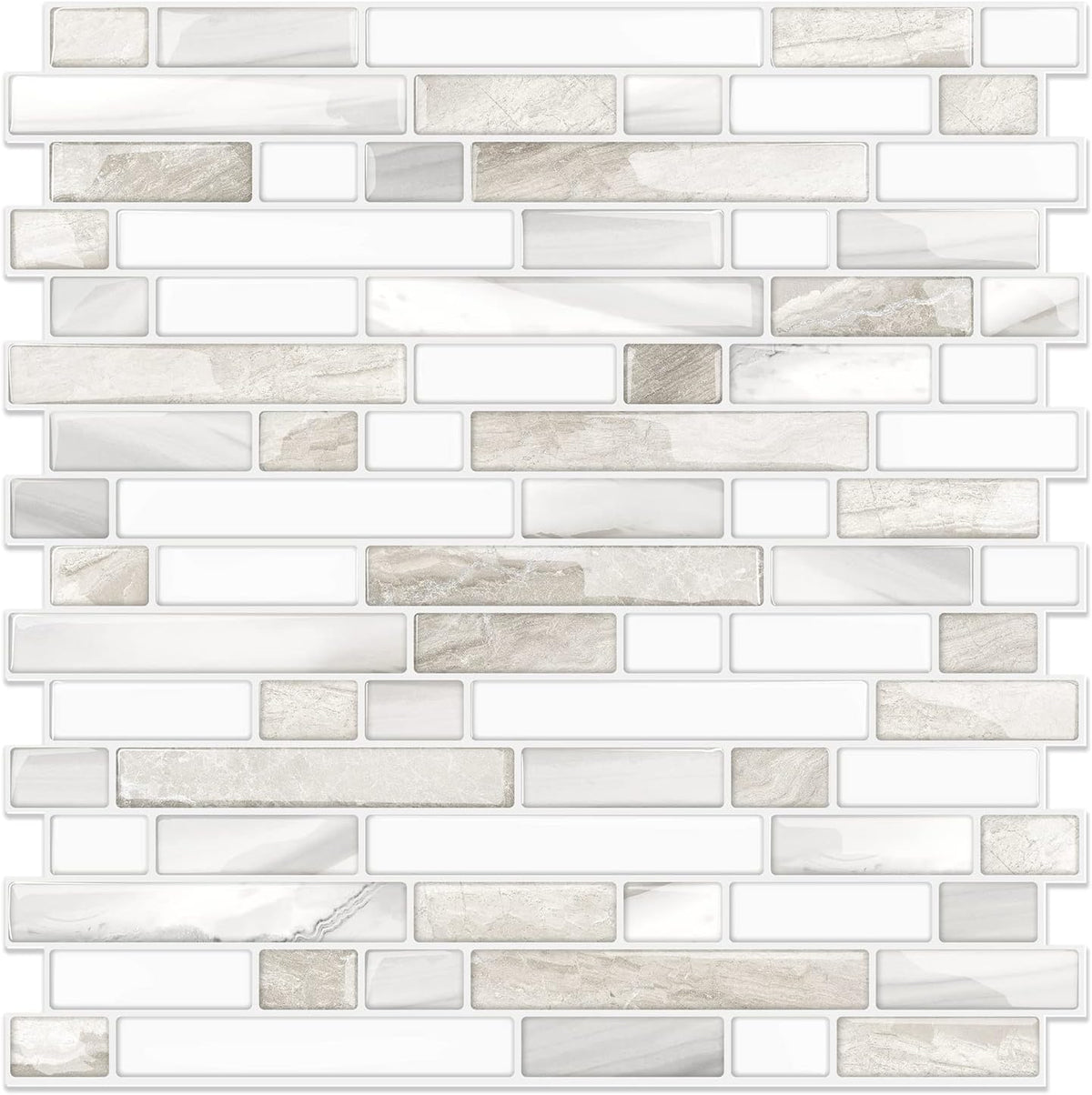 STICKGOO Peel and Stick Wall Tile Self-Adhesive Backsplash Thicker Design