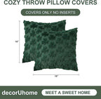 decorUhome St. Patrick’s Day Shamrock Green Pillow Covers 16x16 Inch Set of 2 - Image 8