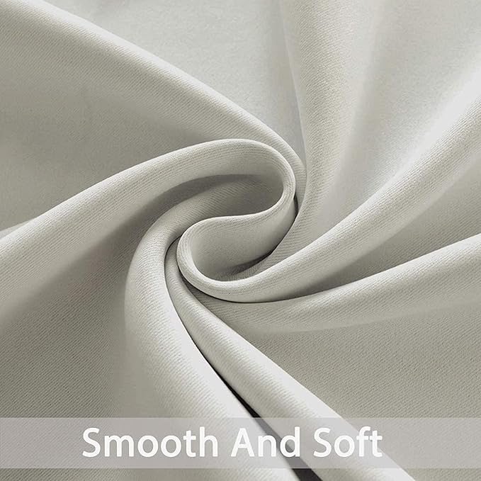 Yakamok Room Darkening Blackout Curtains Thermal Insulated Grommet Curtain - Image 4