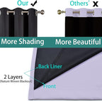 Yakamok 84 Inch Length 100% Blackout Curtains - Image 5
