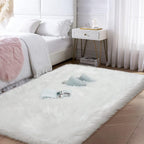 Fluffy Area Rug, Furry Bedside Nursery Rug Plush Indoor Floor Carpet - Image 7