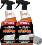 Weiman Granite and Stone Countertop Cleaner, Polisher & Protector, 2 Pack