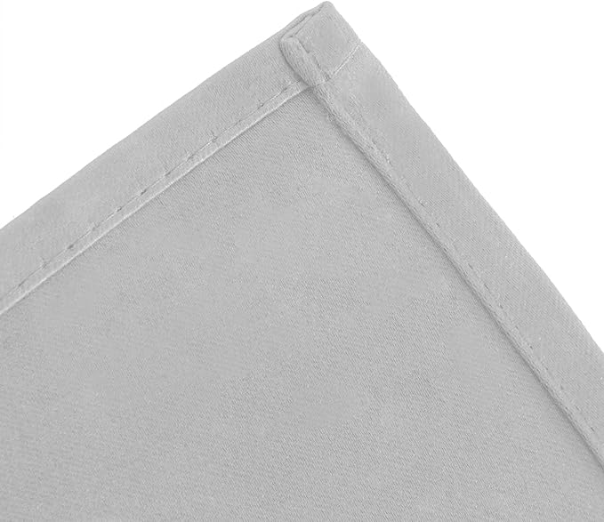 LEMOMO Blackout Curtains 66 x 72 Inch Long Light Grey Curtains Set of 2 Panels - Image 7