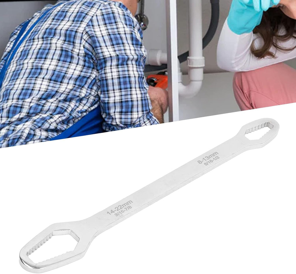 Self-Tightening Wrench, 8-22mm Double Ended