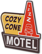 Disney Pixar Cars Cozy Cone Motel Metal Wall Sign